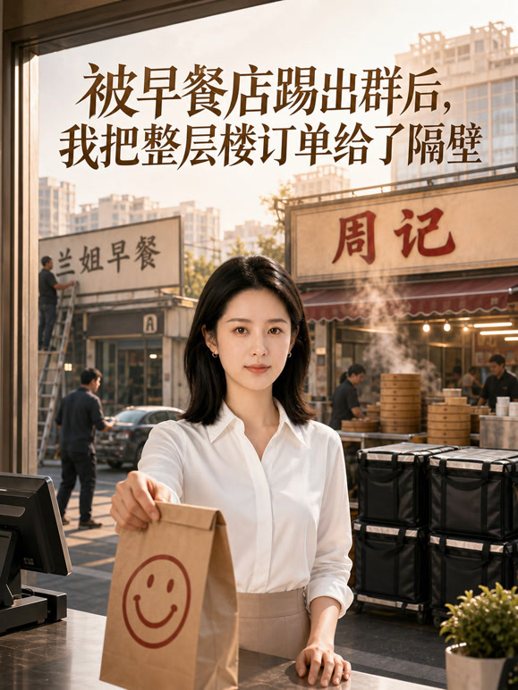 被早餐店踢出群后，我把整层楼订单给了隔壁
