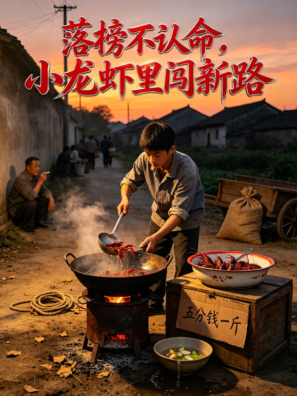 落榜不认命，小龙虾里闯新路