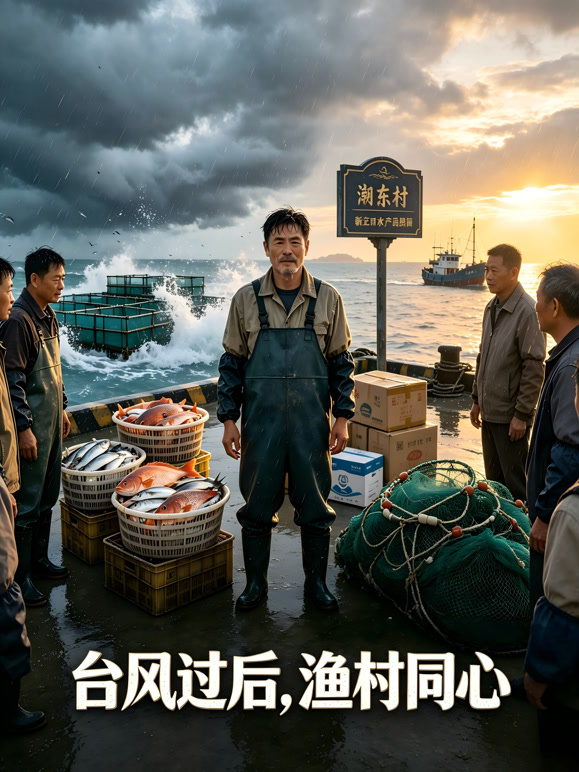 台风过后，渔村同心