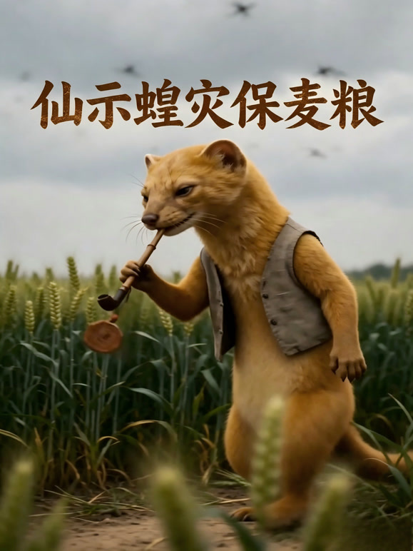 仙示蝗灾保麦粮
