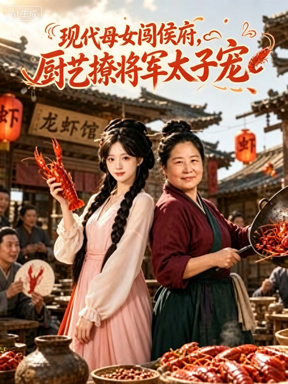 现代母女闯侯府，厨艺撩将军太子宠