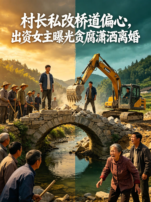 村长私改桥道偏心，出资女主曝光贪腐潇洒离婚