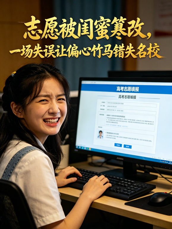 志愿被闺蜜篡改，一场失误让偏心竹马错失名校