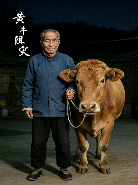黄牛阻灾