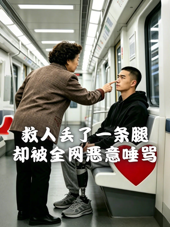 救人丢了一条腿，却被全网恶意唾骂