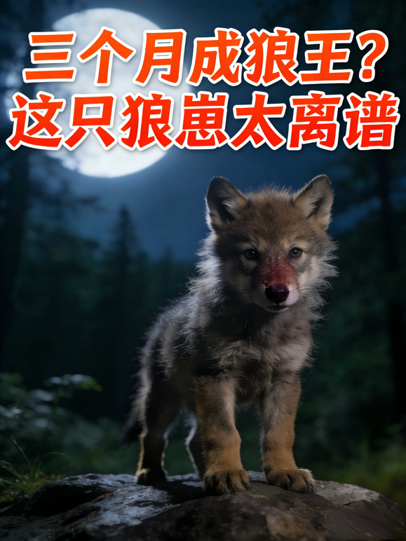 三个月成狼王？这只狼崽太离谱