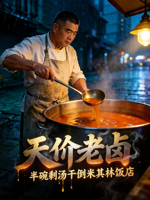 天价老卤：半碗剩汤干倒米其林饭店