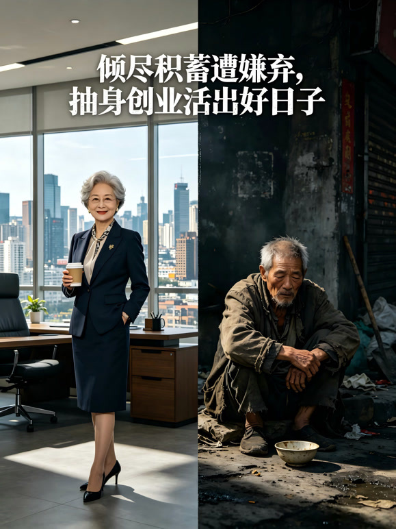 倾尽积蓄遭嫌弃，抽身创业活出好日子
