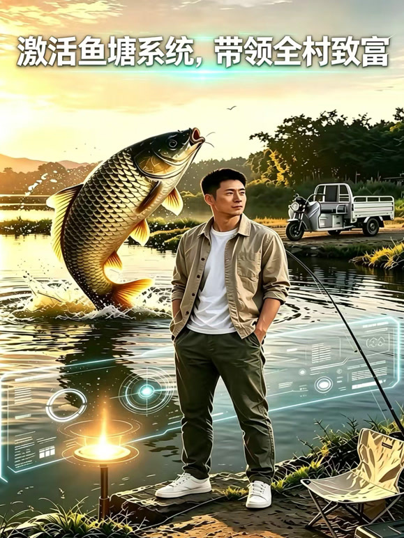 激活鱼塘系统，带领全村致富