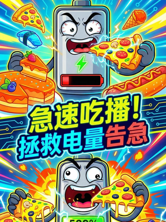 急速吃播！拯救电量告急