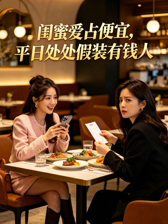 闺蜜爱占便宜，平日处处假装有钱人