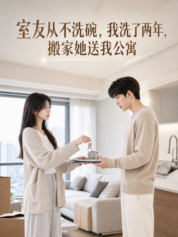 室友从不洗碗，我洗了两年，搬家她送我公寓