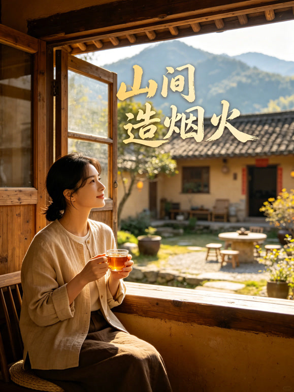 山间造烟火