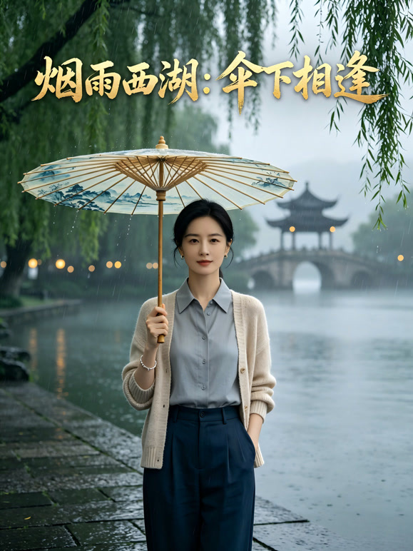 烟雨西湖：伞下相逢