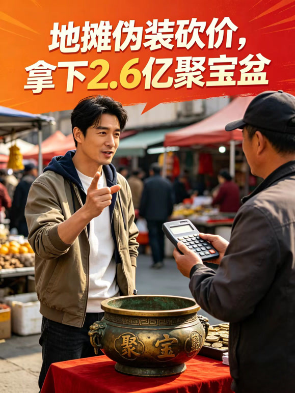 地摊伪装砍价，拿下2.6亿聚宝盆