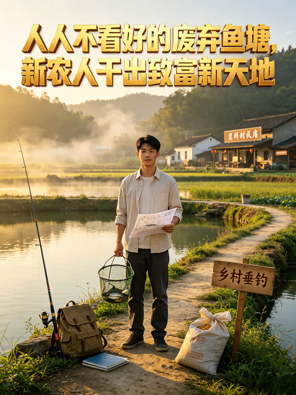 人人不看好的废弃鱼塘，新农人干出致富新天地