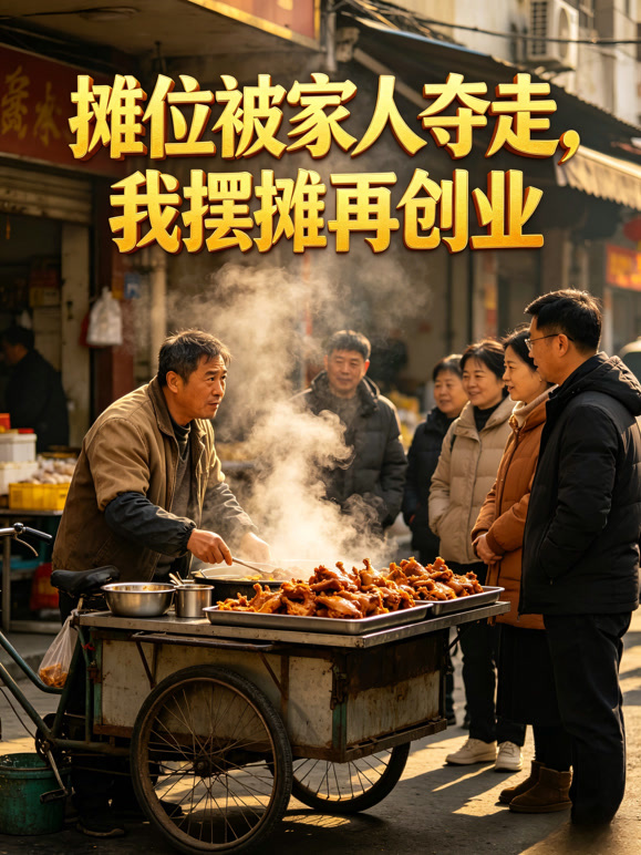 摊位被家人夺走，我摆摊再创业