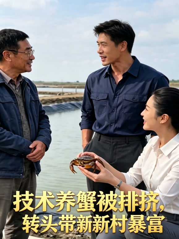 技术养蟹被排挤，转头带新村暴富