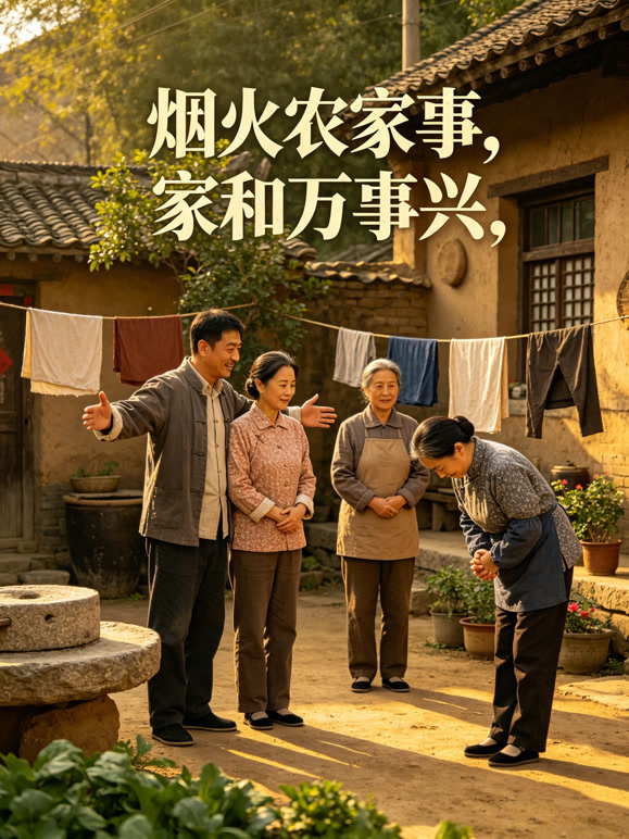 烟火农家事，家和万事兴