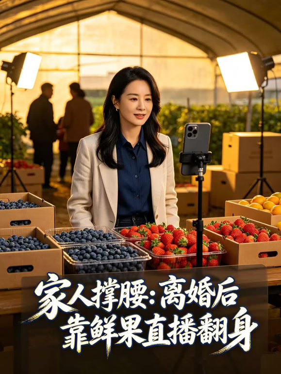 家人撑腰：离婚后靠鲜果直播翻身