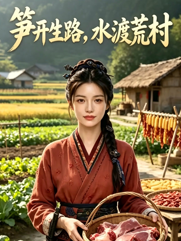 笋开生路，水渡荒村