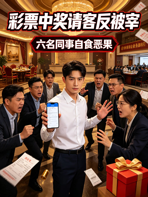 彩票中奖请客反被宰，六名同事自食恶果