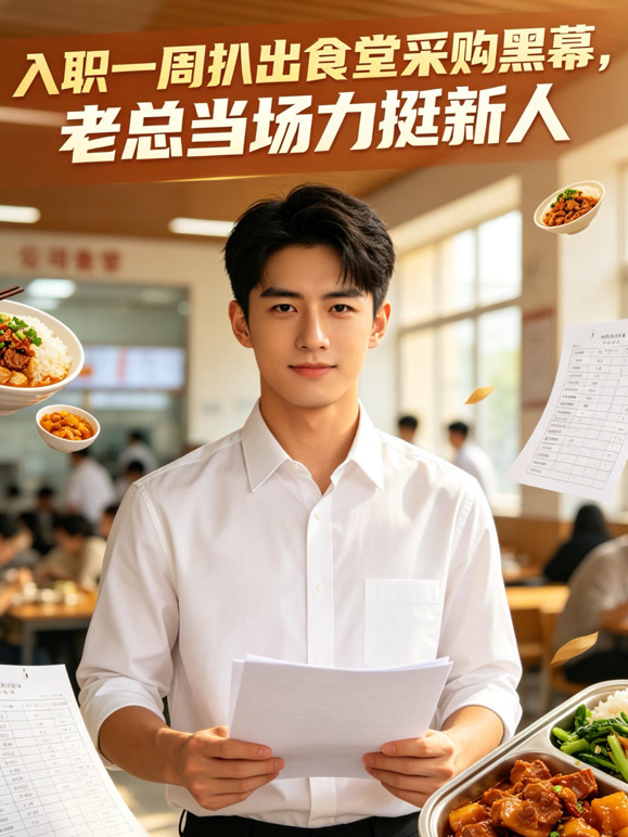 入职一周扒出食堂采购黑幕，老总当场力挺新人