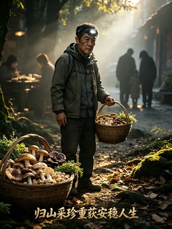 归山采珍重获安稳人生