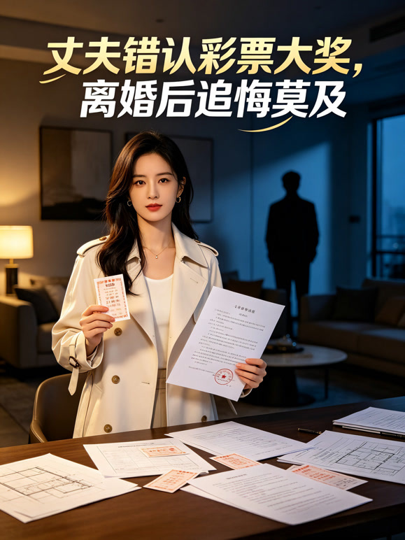 丈夫错认彩票大奖，离婚后追悔莫及