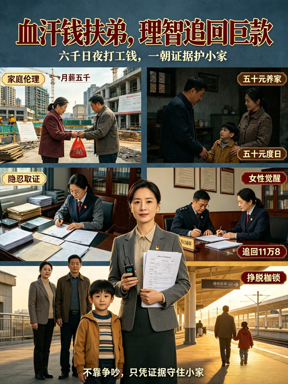 血汗钱扶弟，理智追回巨款