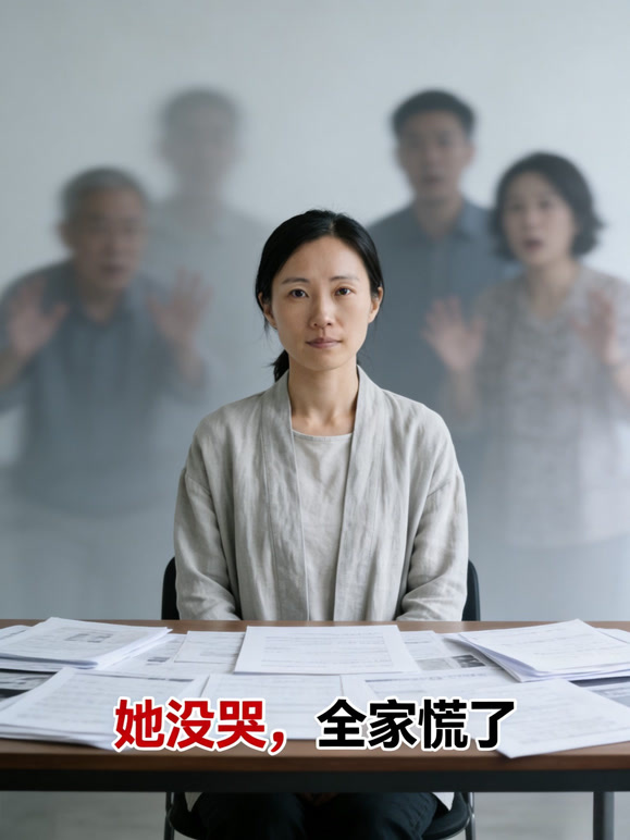 她没哭，全家慌了