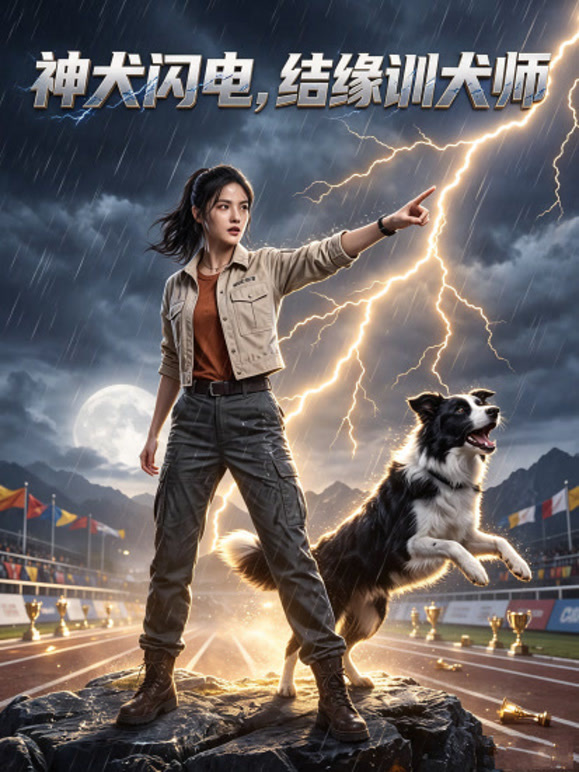 神犬闪电，结缘训犬师
