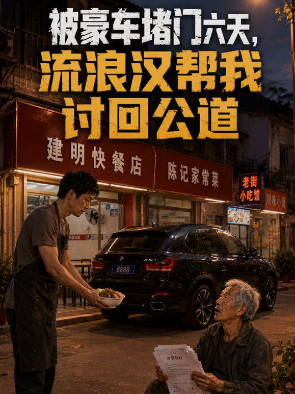 被豪车堵门六天，流浪汉帮我讨回公道