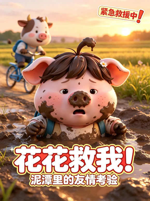小牛花花和小胖明明的日常