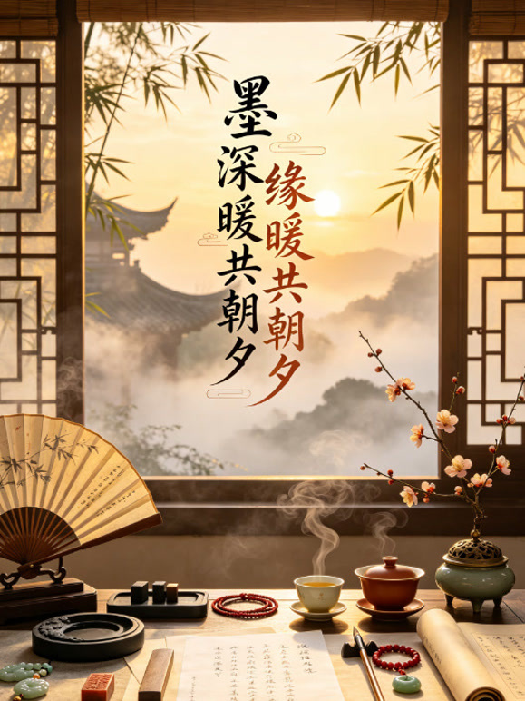 墨深缘暖共朝夕