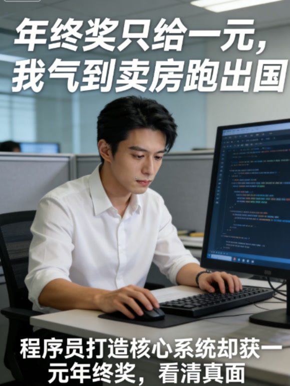年终奖只给一元，我气到卖房跑出国