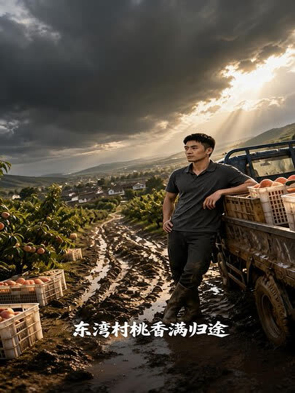 东湾村桃香满归途