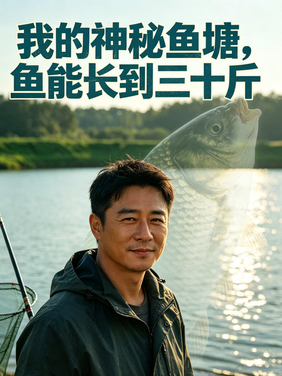 我的神秘鱼塘，鱼能长到三十斤