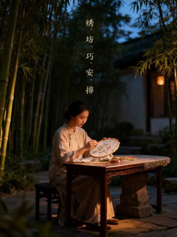 绣坊巧安排
