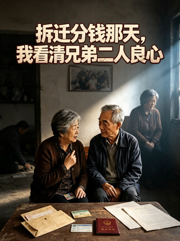 拆迁分钱那天，我看清兄弟二人良心