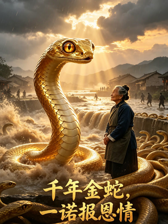 千年金蛇，一诺报恩情