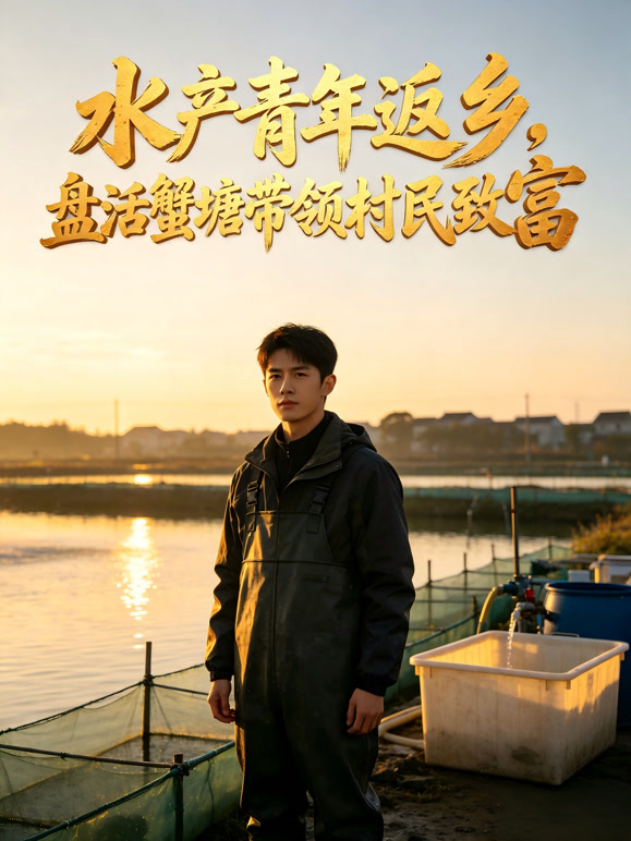 水产青年返乡，盘活蟹塘带领村民致富
