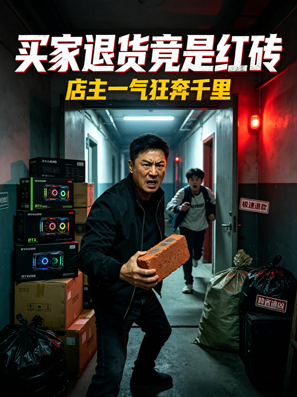 买家退货竟是红砖，店主一气狂奔千里