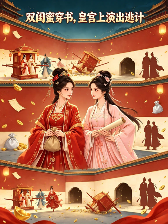 双闺蜜穿书，皇宫上演出逃计