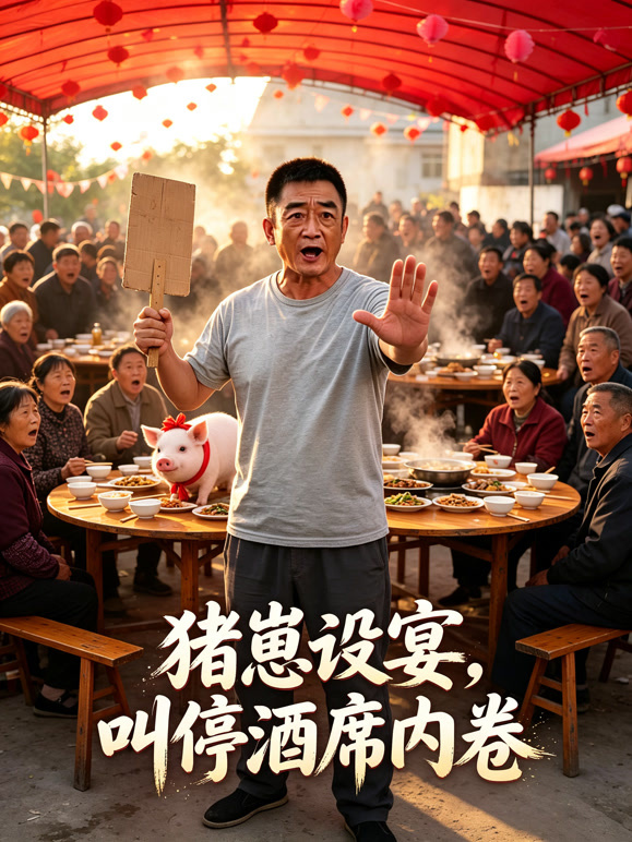 猪崽设宴，叫停酒席内卷