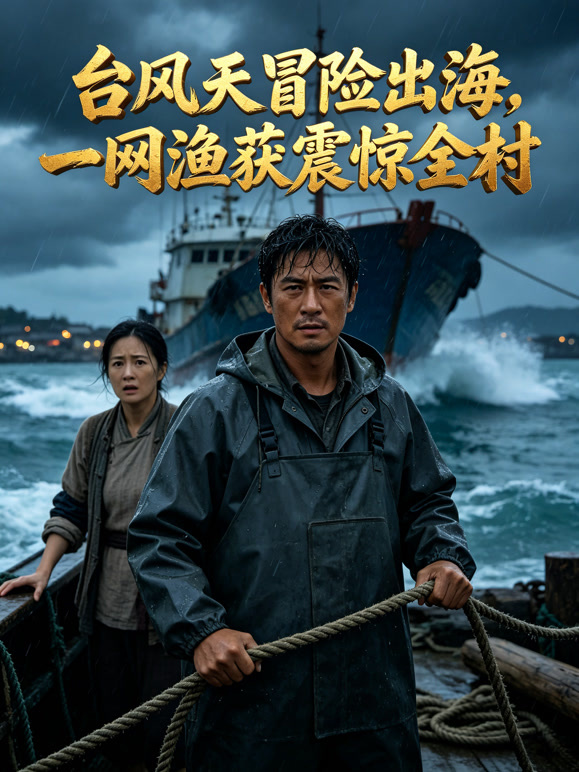 台风天冒险出海，一网渔获震惊全村