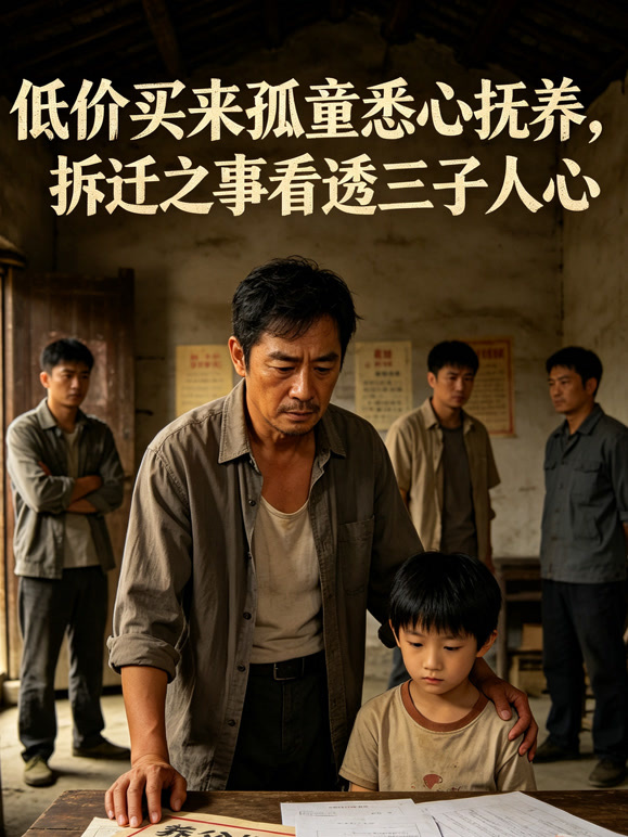 低价买来孤童悉心抚养，拆迁之事看透三子人心