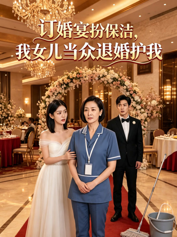 订婚宴扮保洁，我女儿当众退婚护我