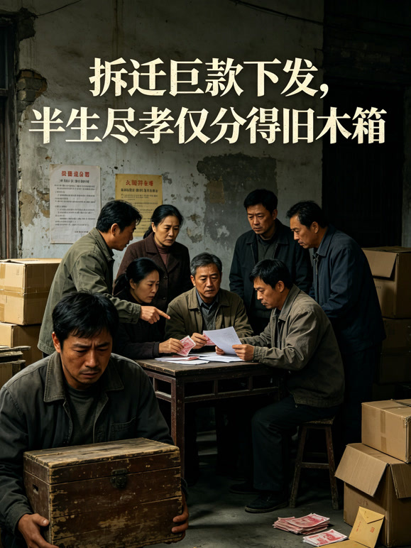 拆迁巨款下发，半生尽孝仅分得旧木箱