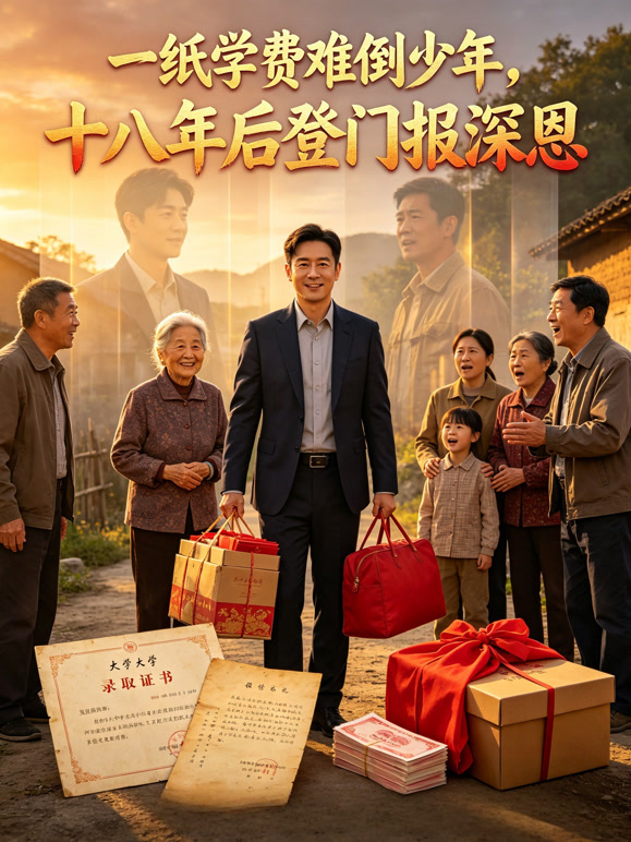 一纸学费难倒少年，十八年后登门报深恩